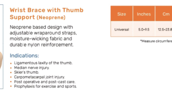 ADORE WRIST SUPPORT WITH THUMB UNI